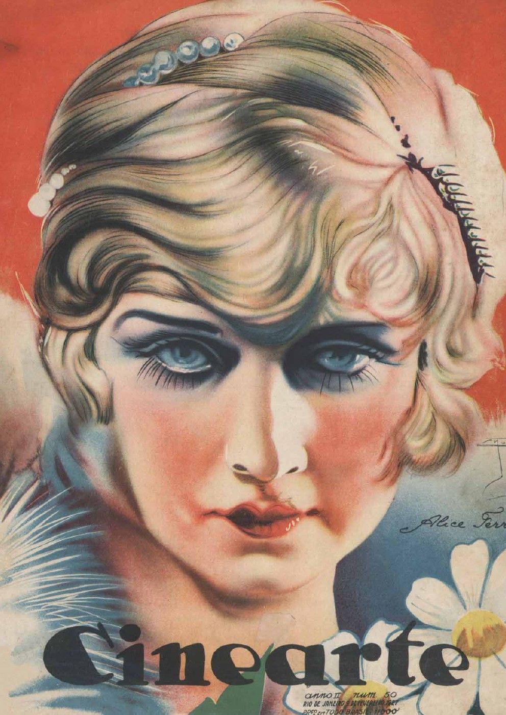 CINEARTE magazine side cover Issue 50 9 February 1927