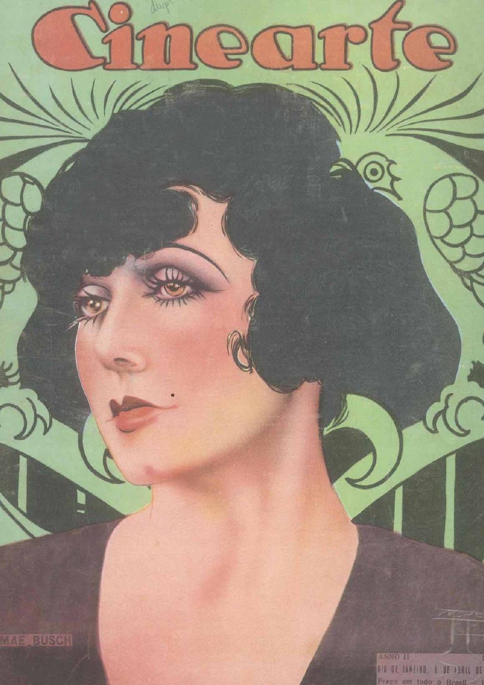 CINEARTE magazine side cover Issue 58 6 April 1927
