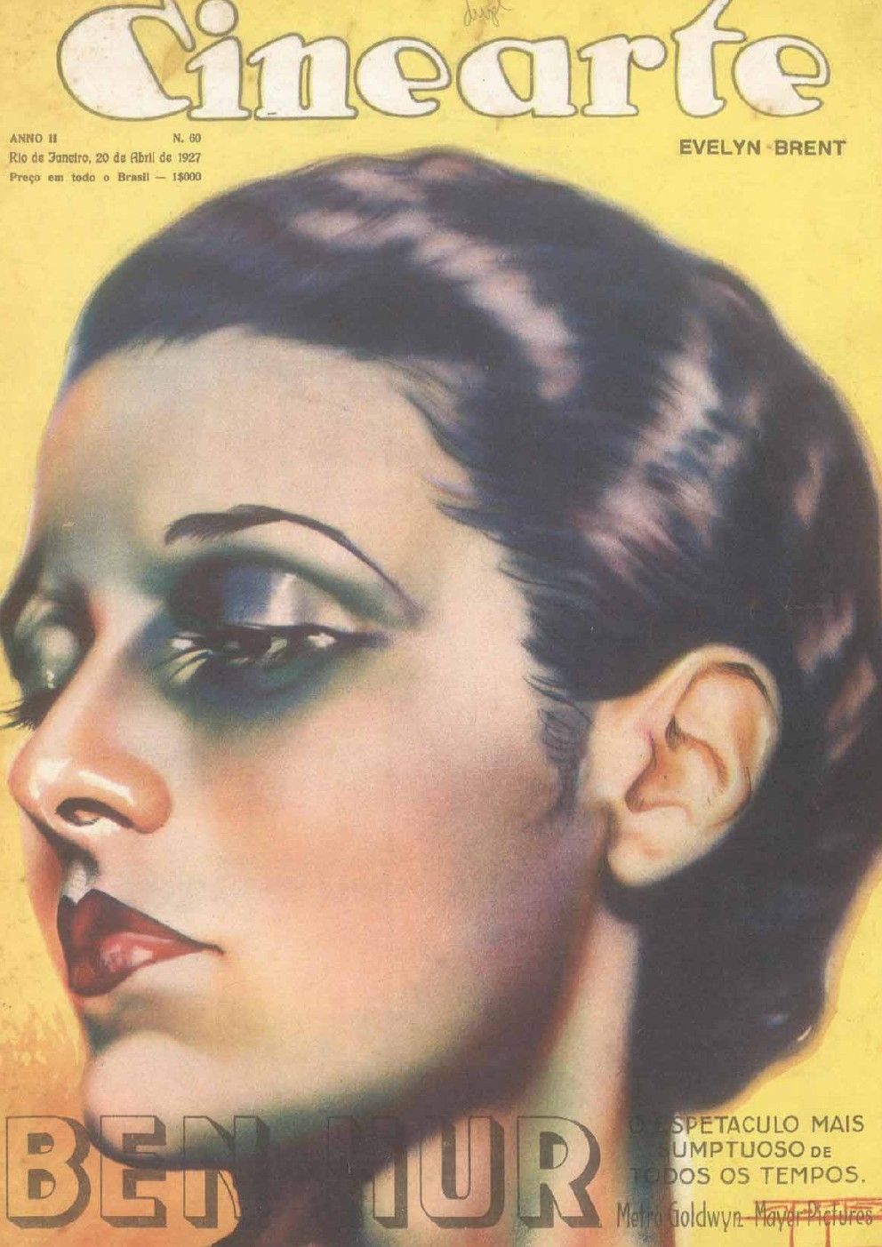 CINEARTE magazine side cover Issue 60 20 April 1927