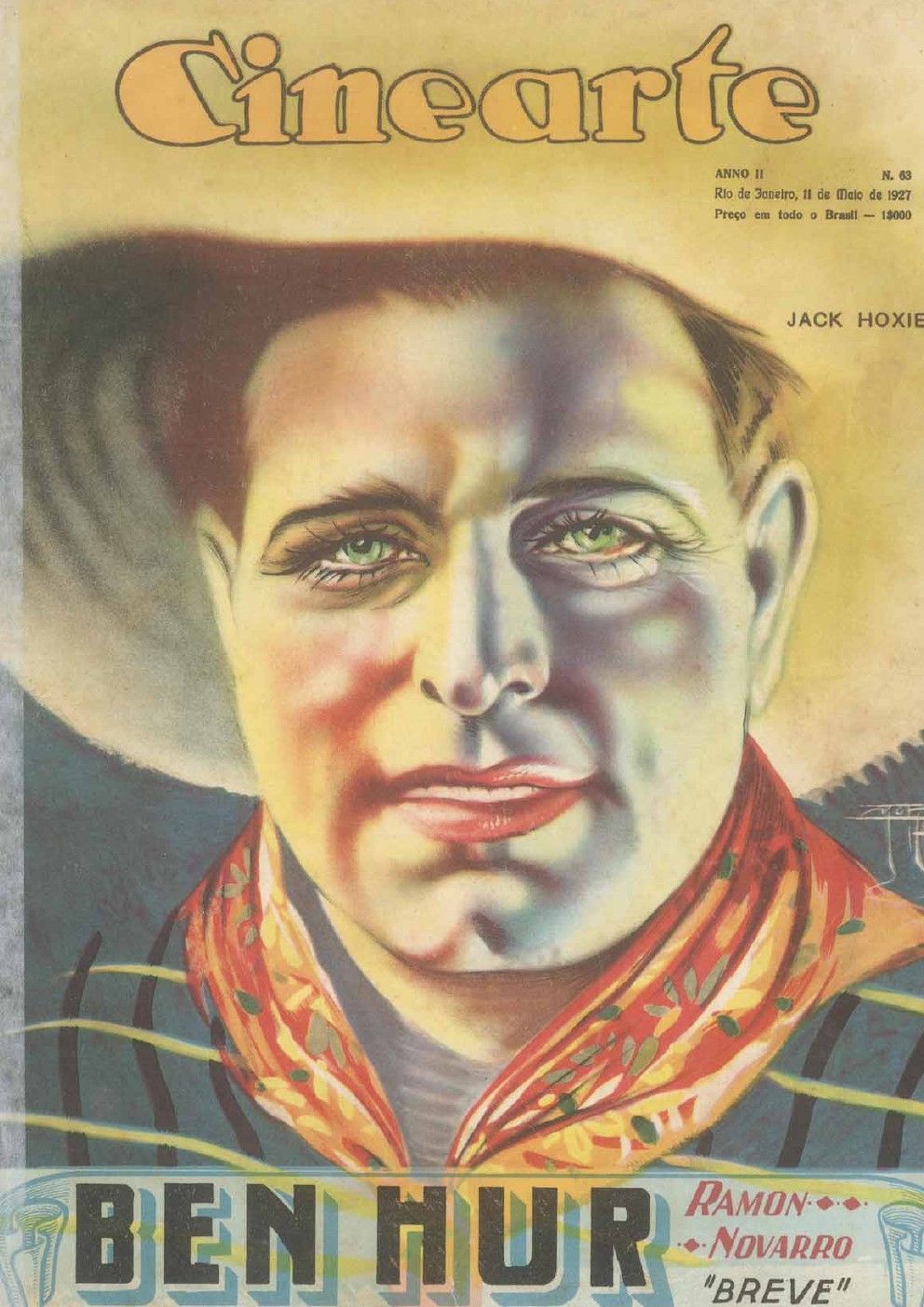 CINEARTE magazine side cover Issue 63 11 May 1927