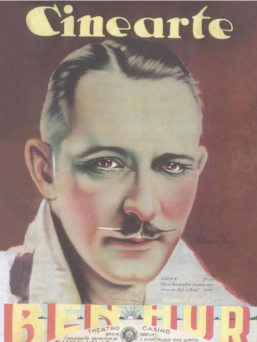 CINEARTE magazine side cover Issue 67 8 June 1927