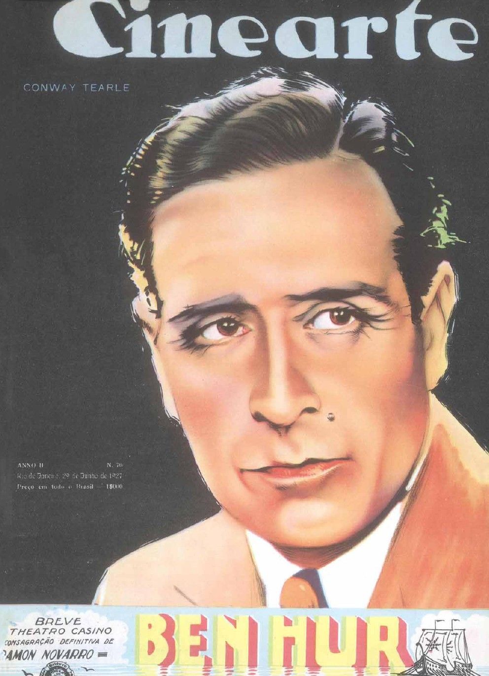 CINEARTE magazine side cover Issue 70 29 June 1927