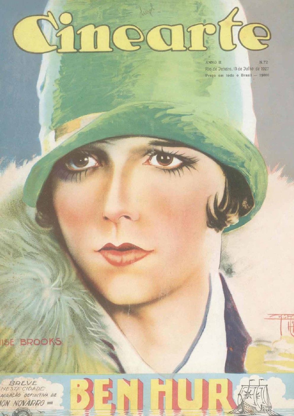 CINEARTE magazine side cover Issue 72 13 July 1927