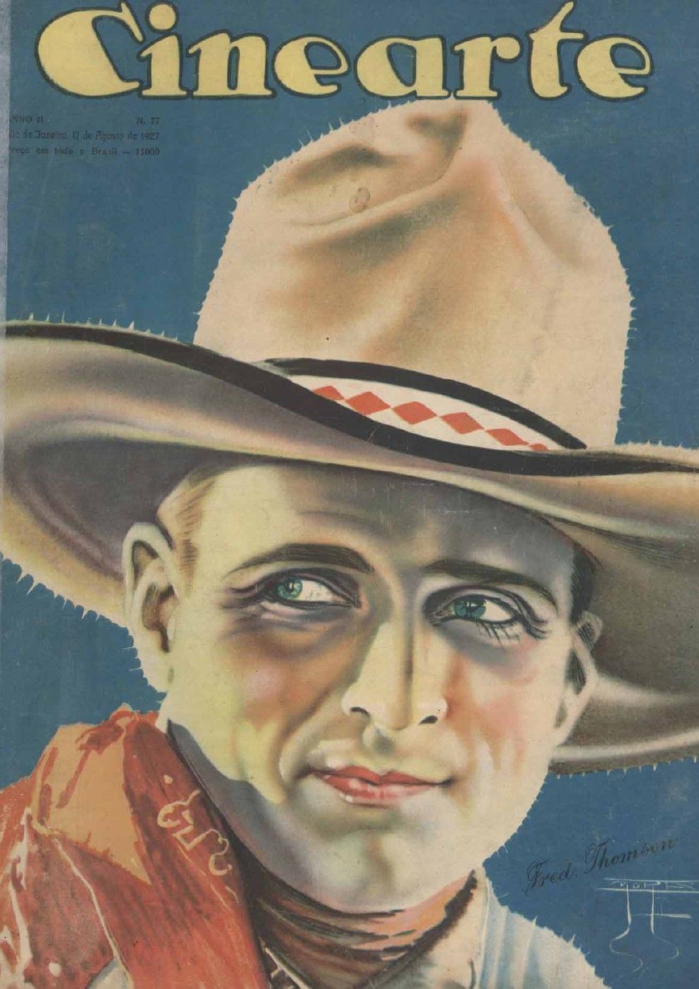 CINEARTE magazine side cover Issue 77 17 August 1927