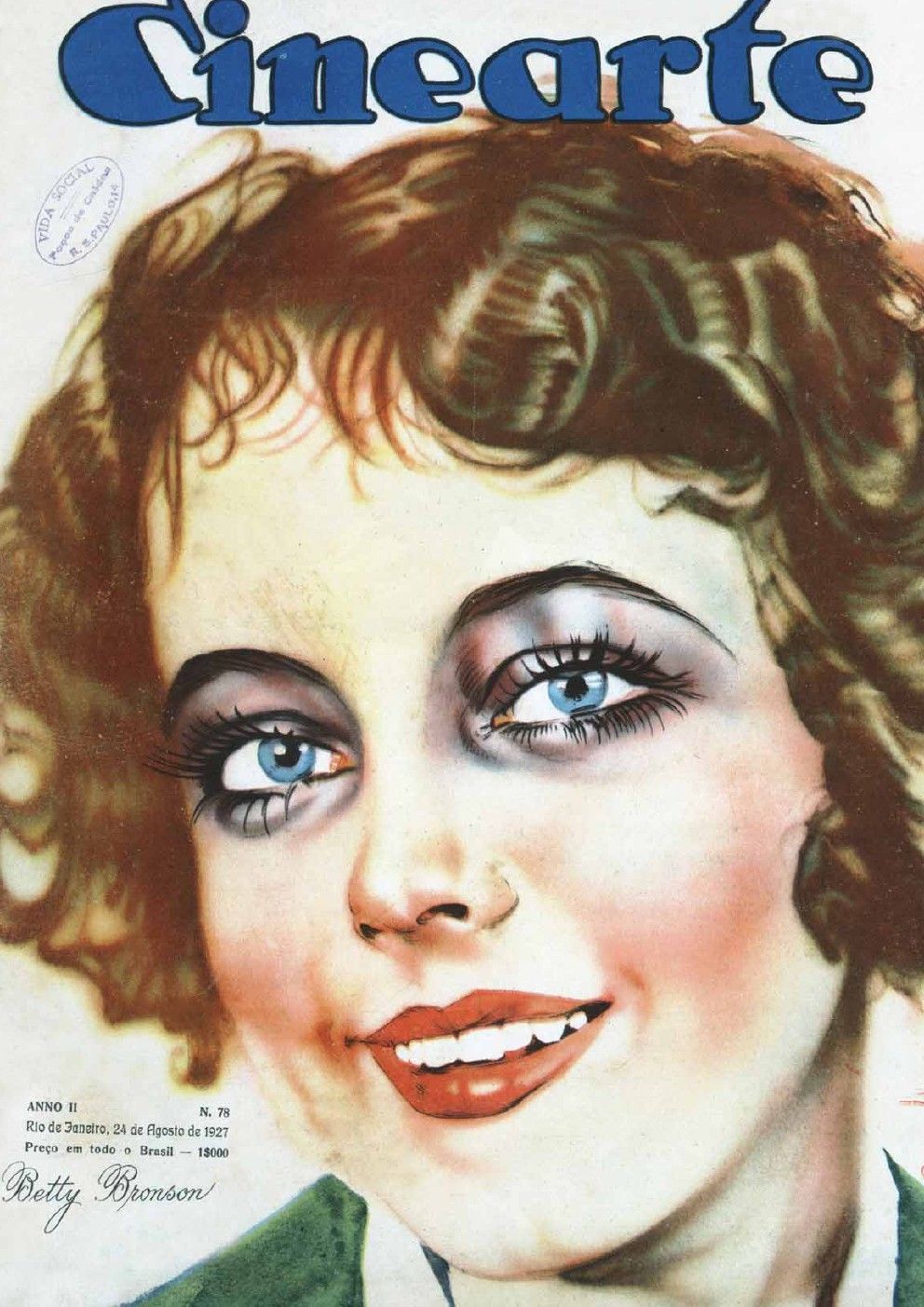 CINEARTE magazine side cover Issue 78 24 August 1927