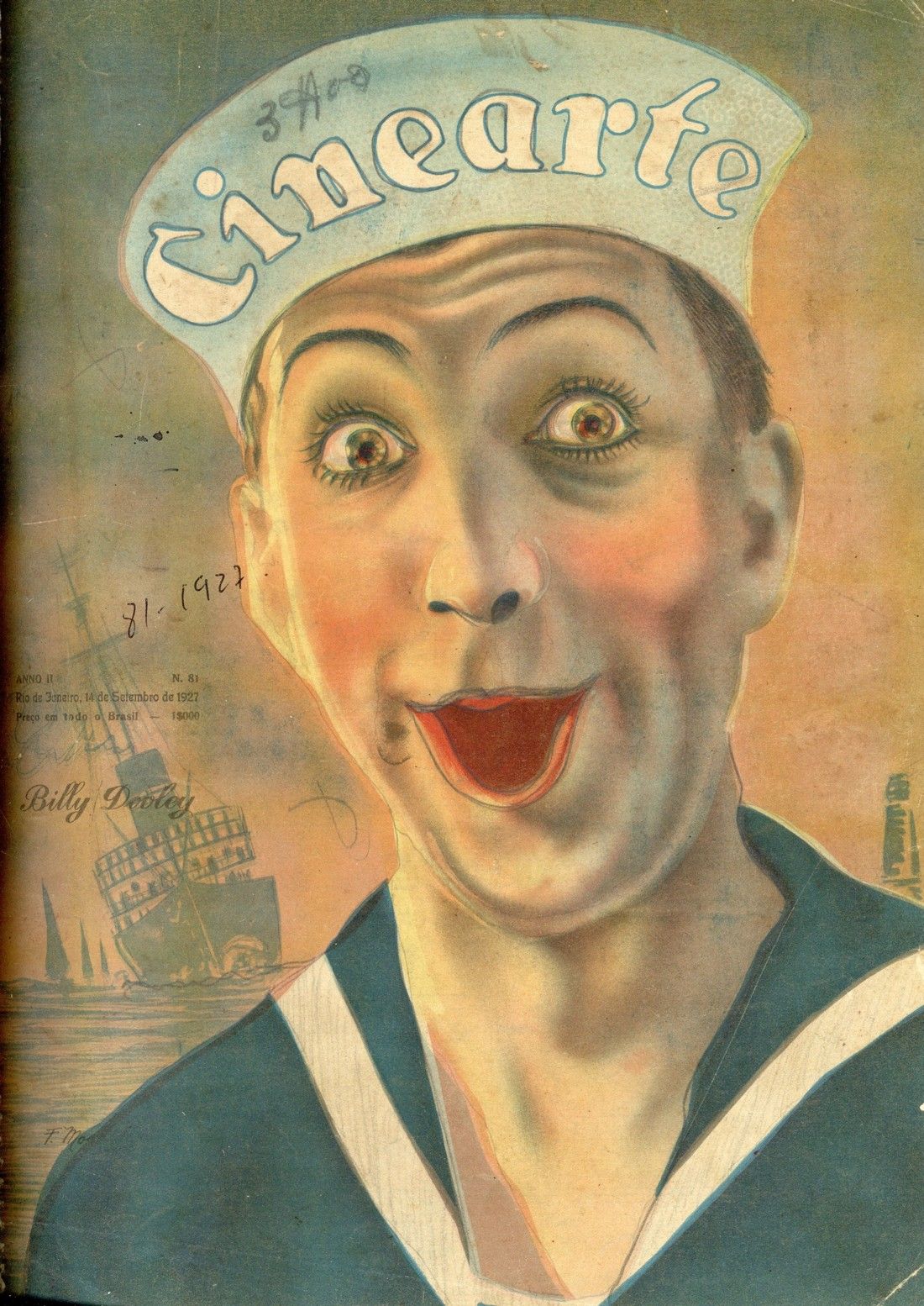 CINEARTE magazine side cover Issue 81 14 September 1927