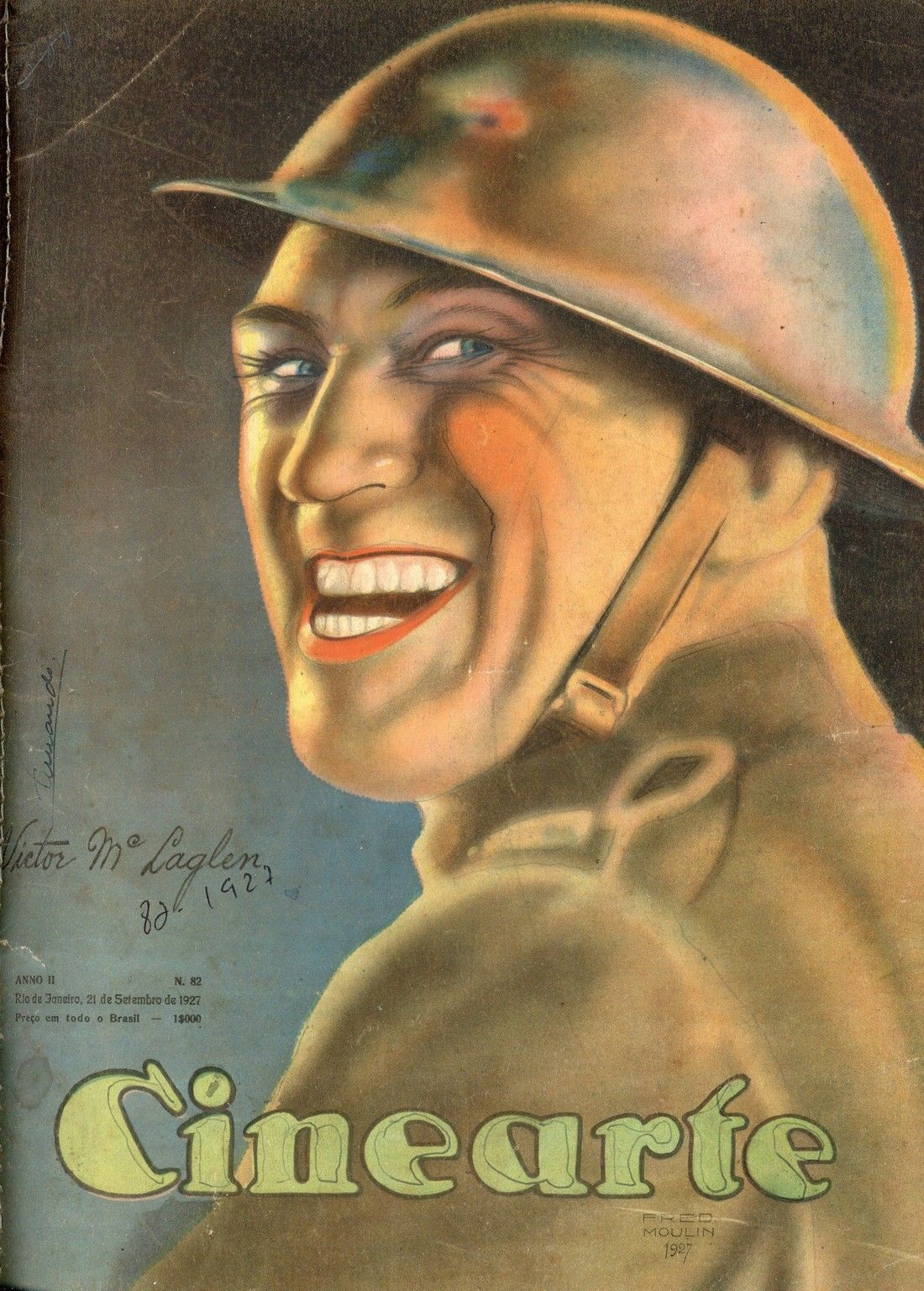 CINEARTE magazine side cover Issue 82 21 September 1927