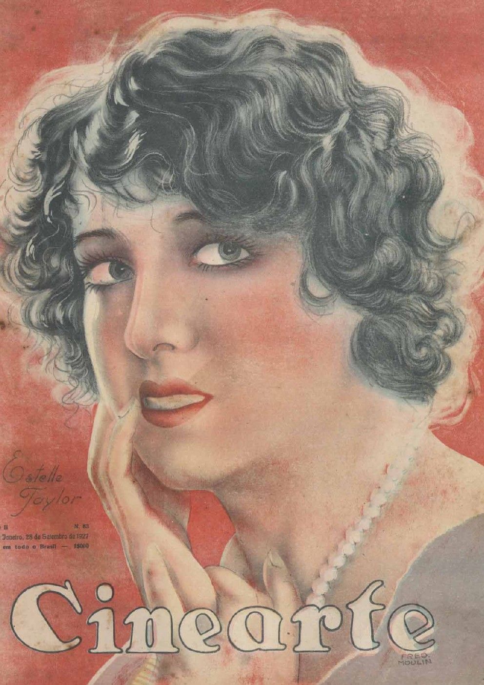 CINEARTE magazine side cover Issue 83 28 September 1927