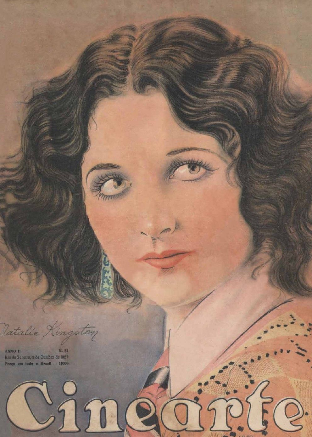 CINEARTE magazine side cover Issue 84 3 October 1927