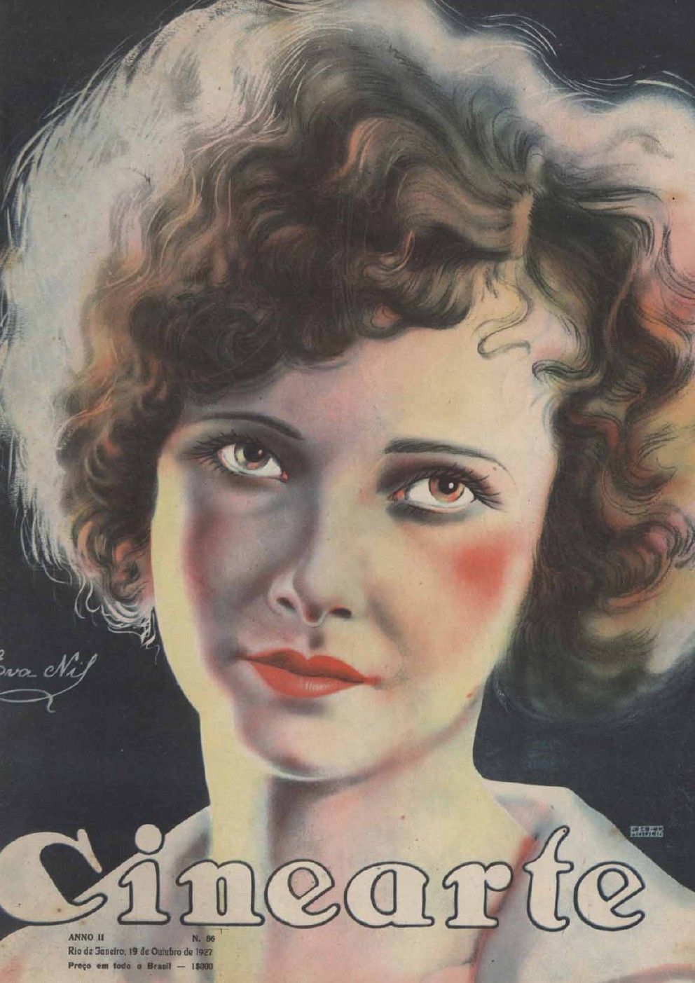 CINEARTE magazine side cover Issue 86 19 October 1927