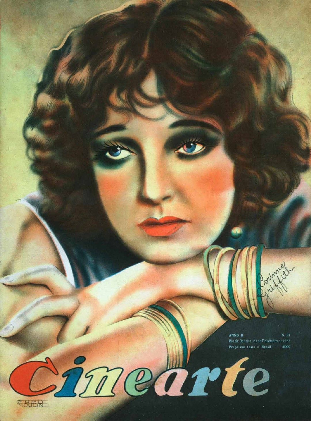 CINEARTE magazine side cover Issue 91 23 November 1927