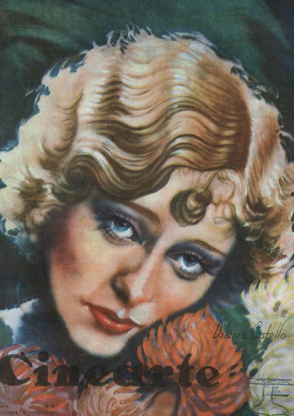 CINEARTE magazine side cover Issue 93 7 December 1927