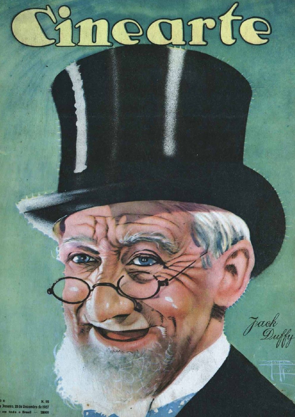 CINEARTE magazine side cover Issue 95 21 December 1927