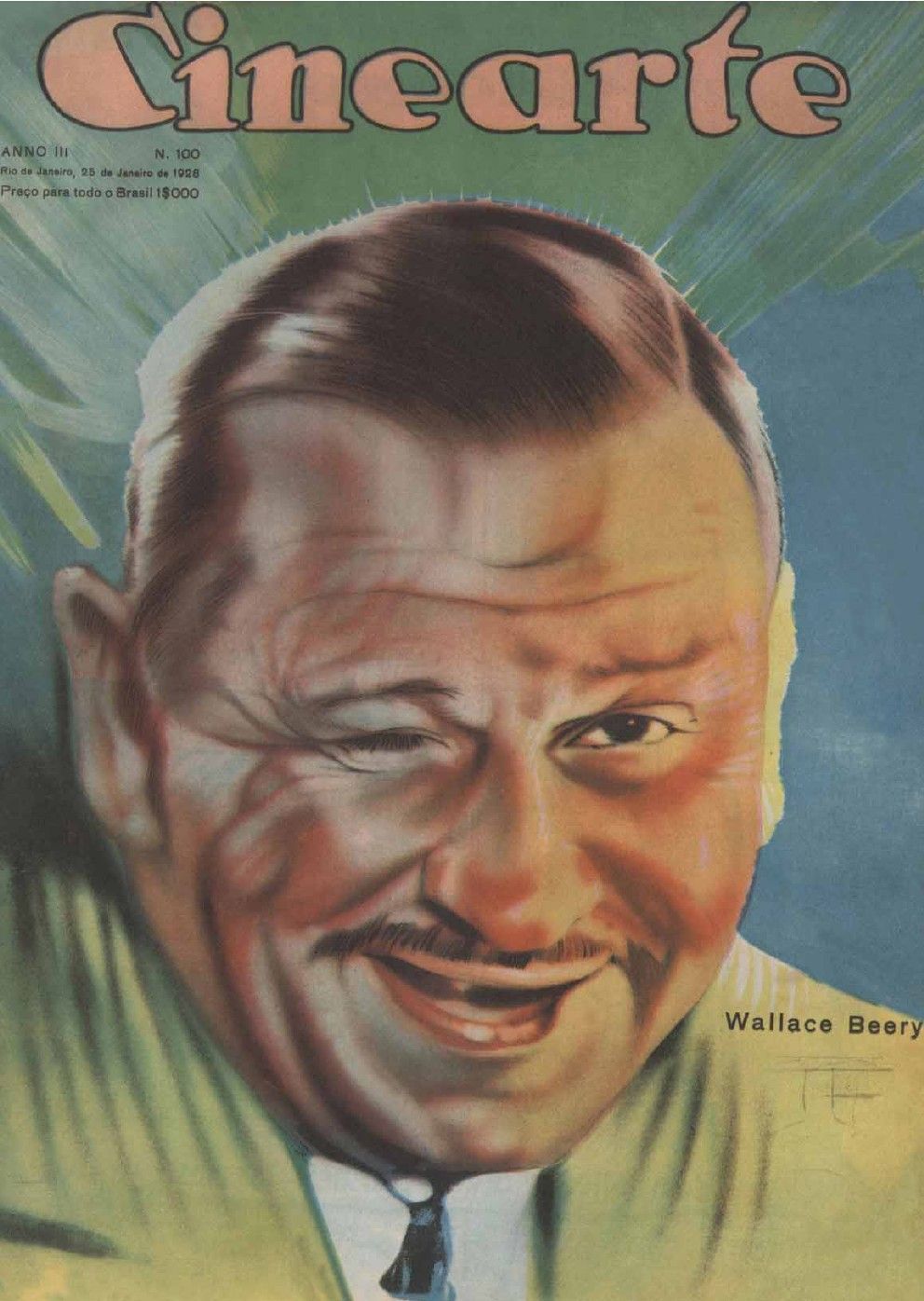 CINEARTE magazine side cover Issue 100 25 January 1928