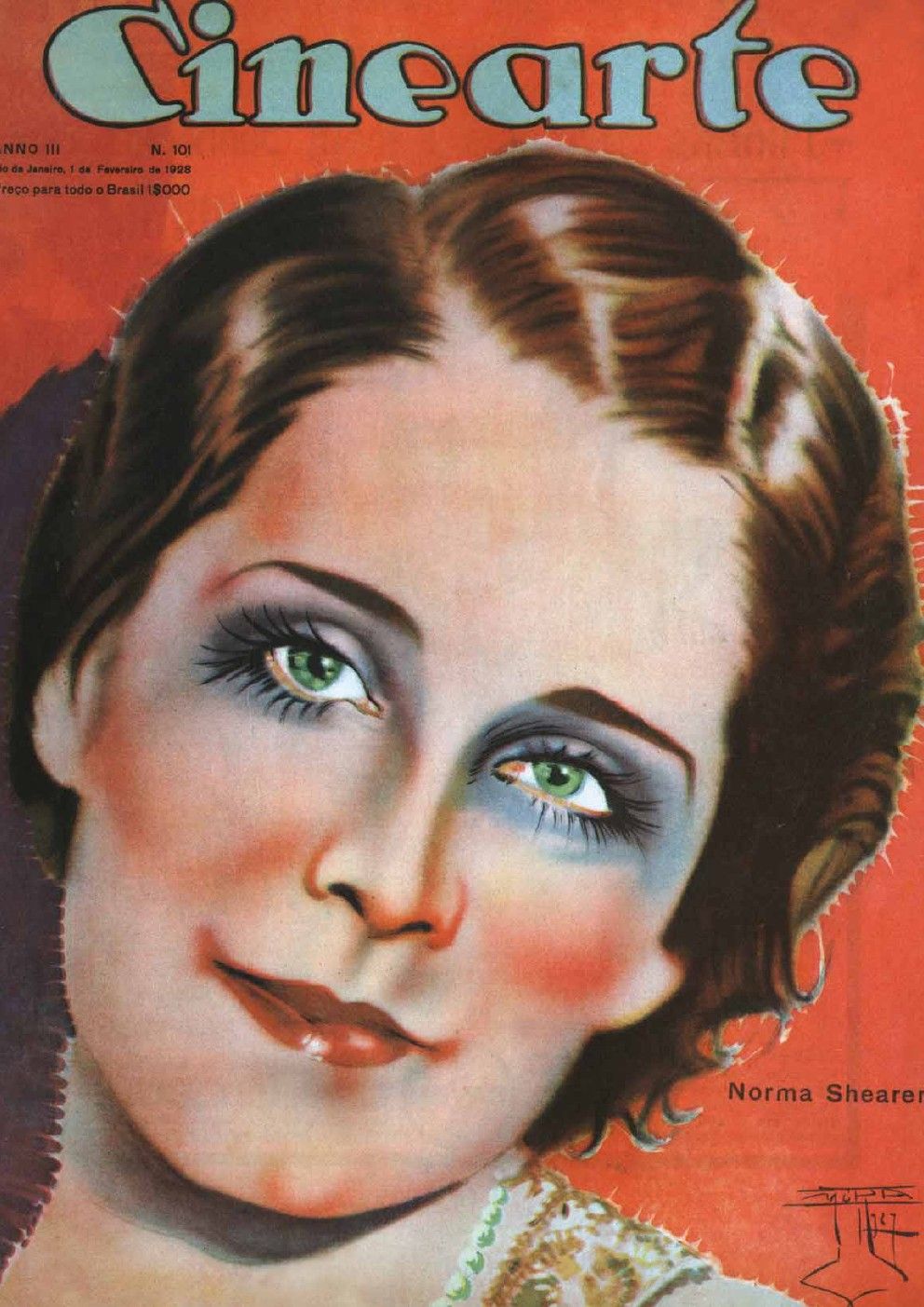 CINEARTE magazine side cover Issue 101 1 February 1928