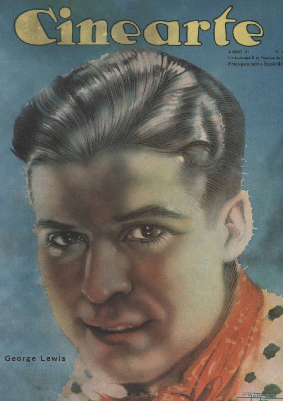 CINEARTE magazine side cover Issue 102 8 February 1928
