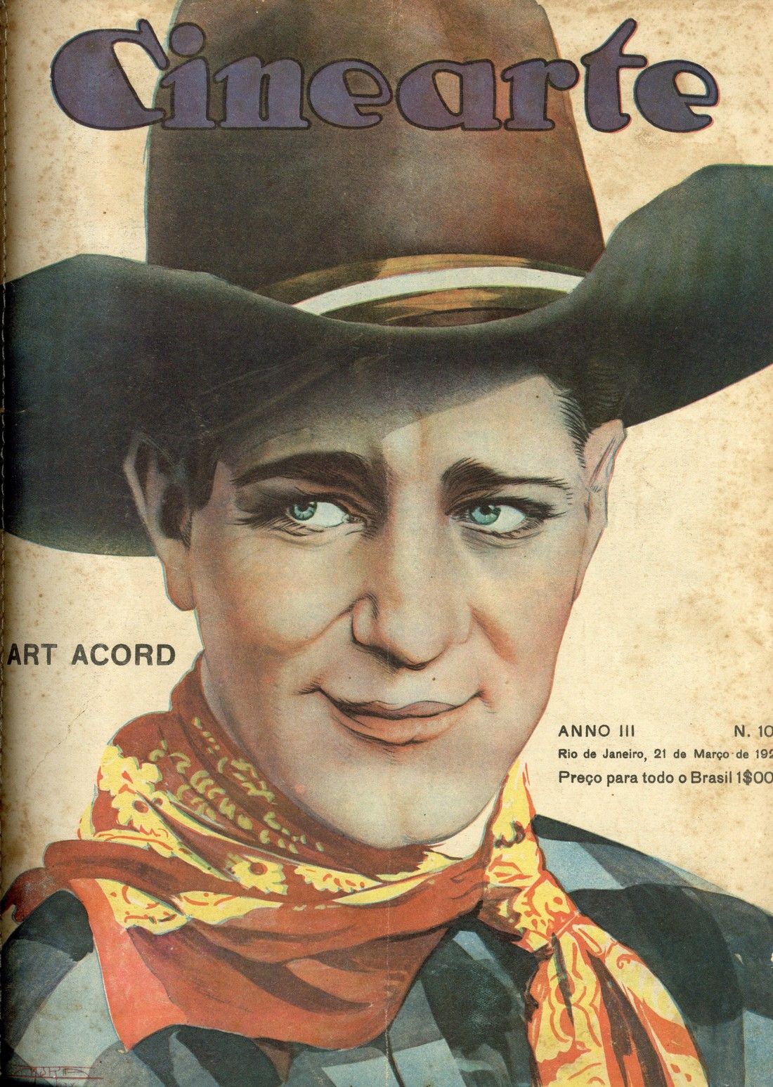 CINEARTE magazine side cover Issue 108 21 March 1928