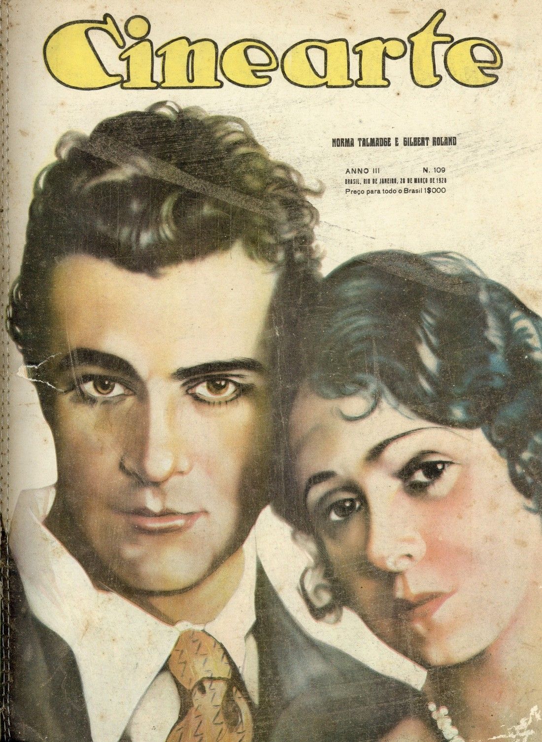 CINEARTE magazine side cover Issue 109 28 March 1928