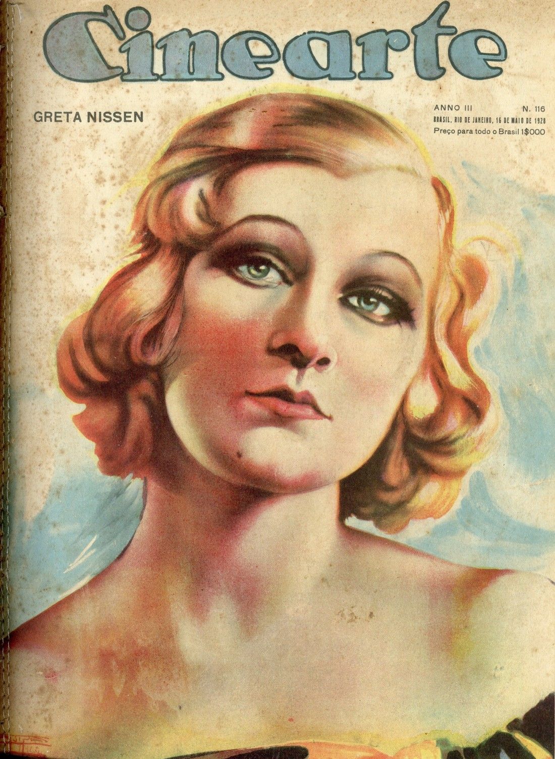 CINEARTE magazine side cover Issue 116 16 May 1928