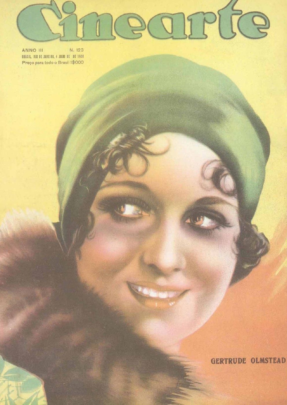 CINEARTE magazine side cover Issue 123 4 July 1928