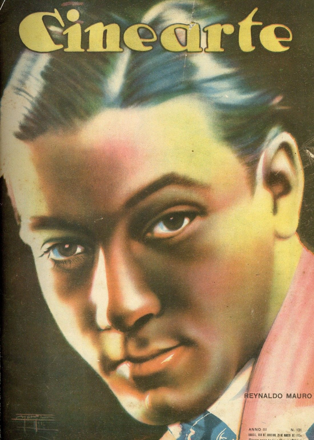 CINEARTE magazine side cover Issue 131 29 August 1928