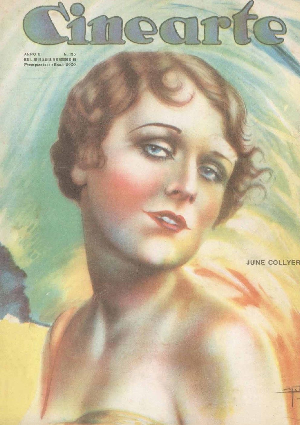 CINEARTE magazine side cover Issue 135 26 September 1928