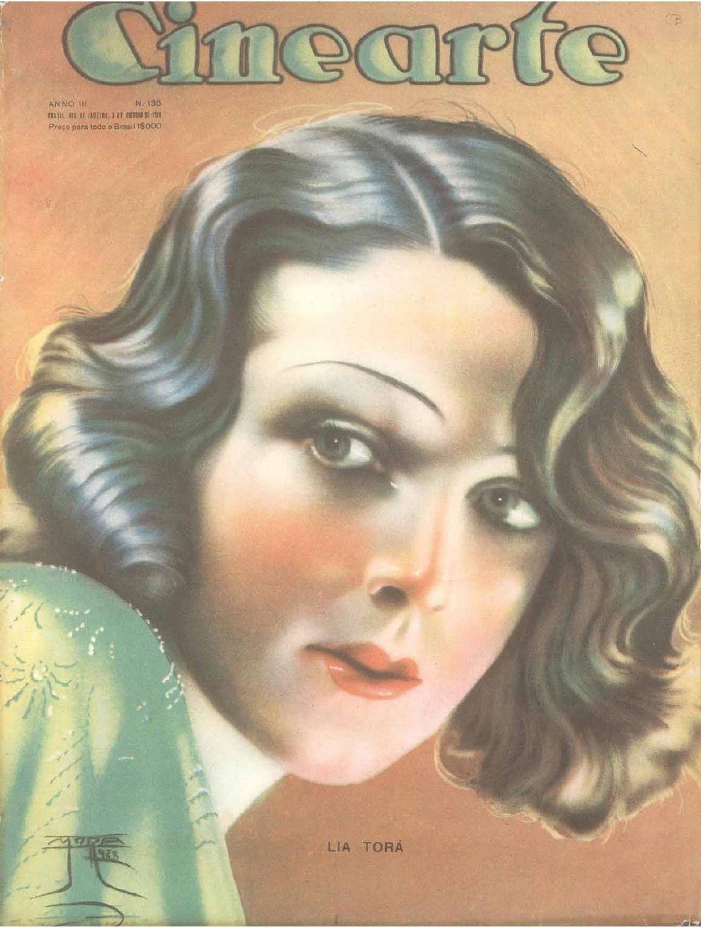 CINEARTE magazine side cover Issue 136 3 October 1928