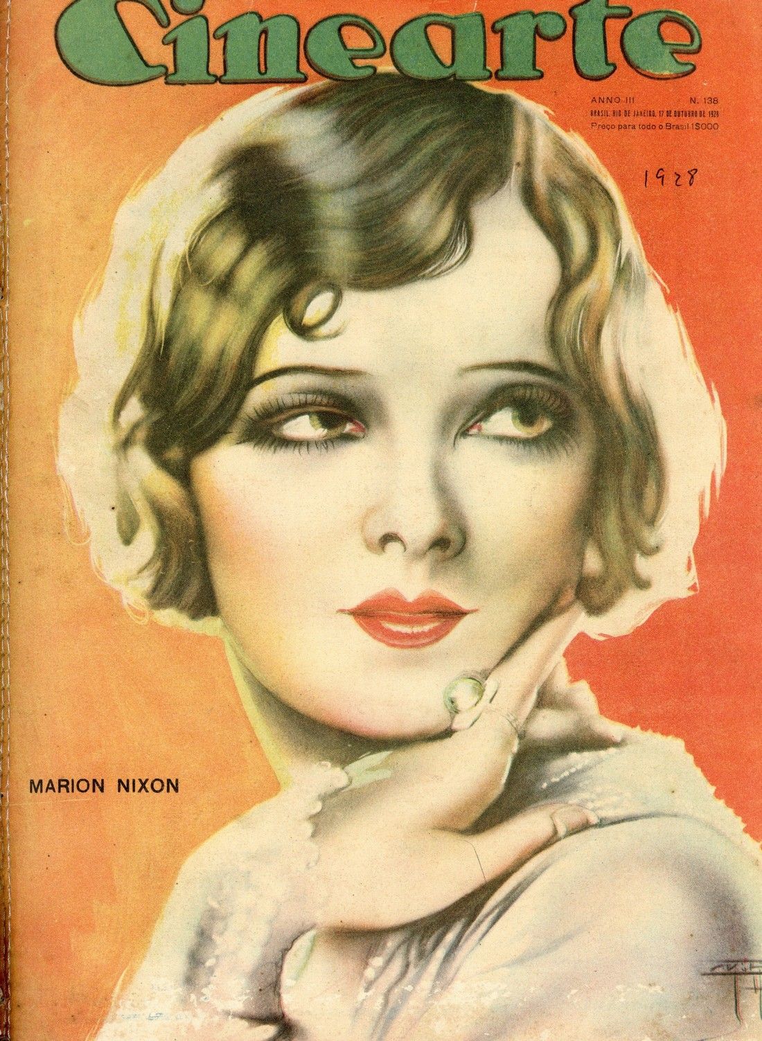 CINEARTE magazine side cover Issue 138 17 October 1928