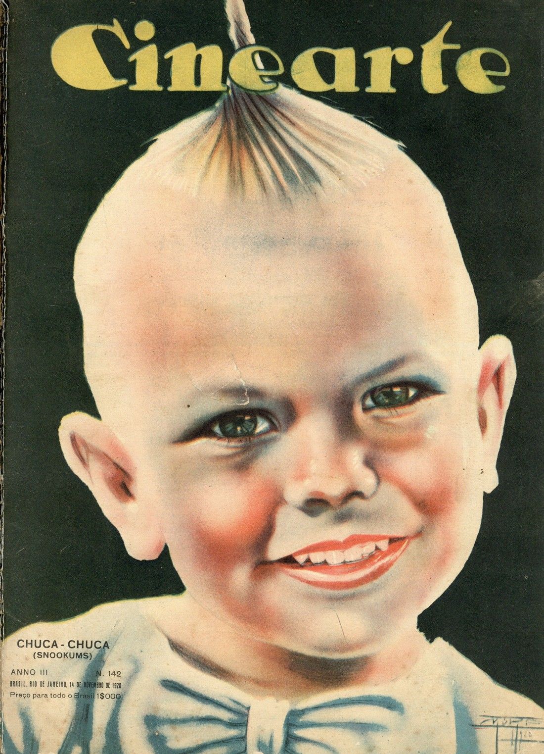 CINEARTE magazine side cover Issue 142 14 November 1928