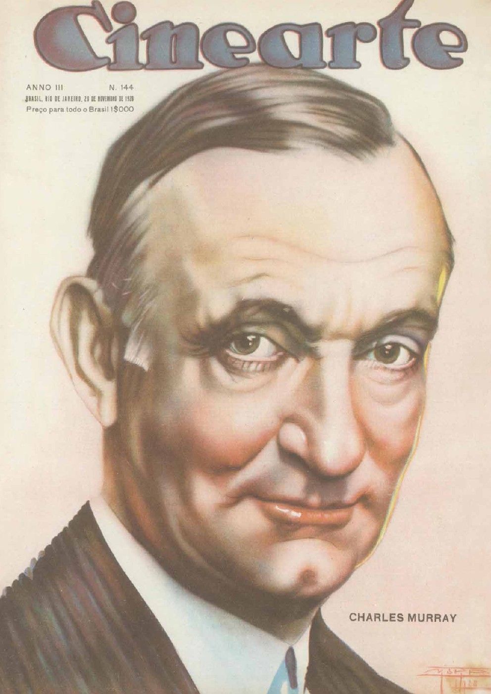 CINEARTE magazine side cover Issue 144 28 November 1928