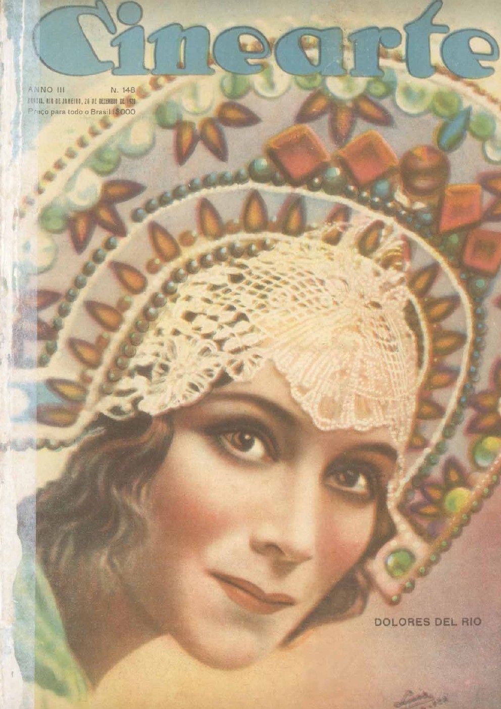 CINEARTE magazine side cover Issue 148 26 December 1928