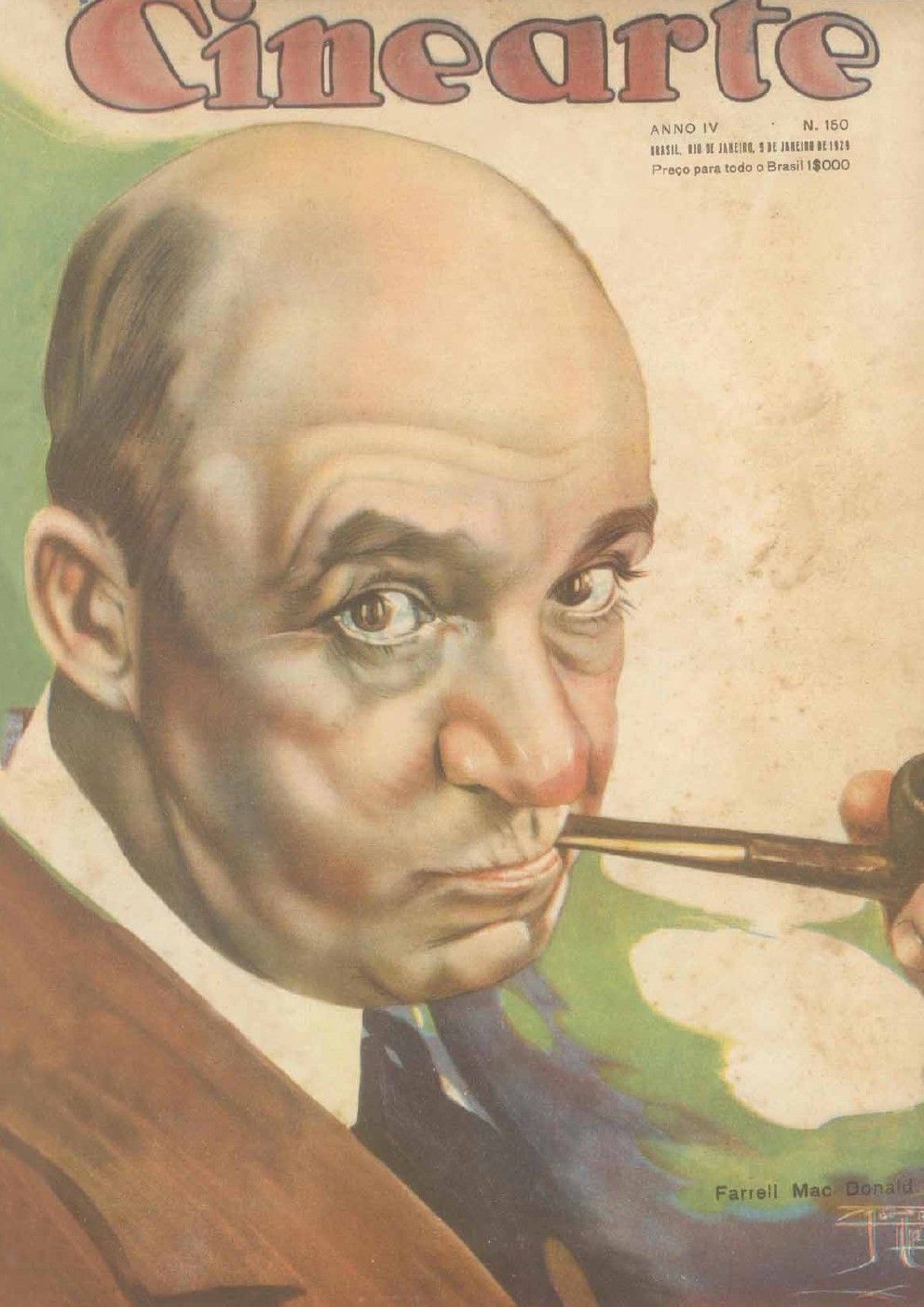 CINEARTE magazine side cover Issue 150 9 January 1929