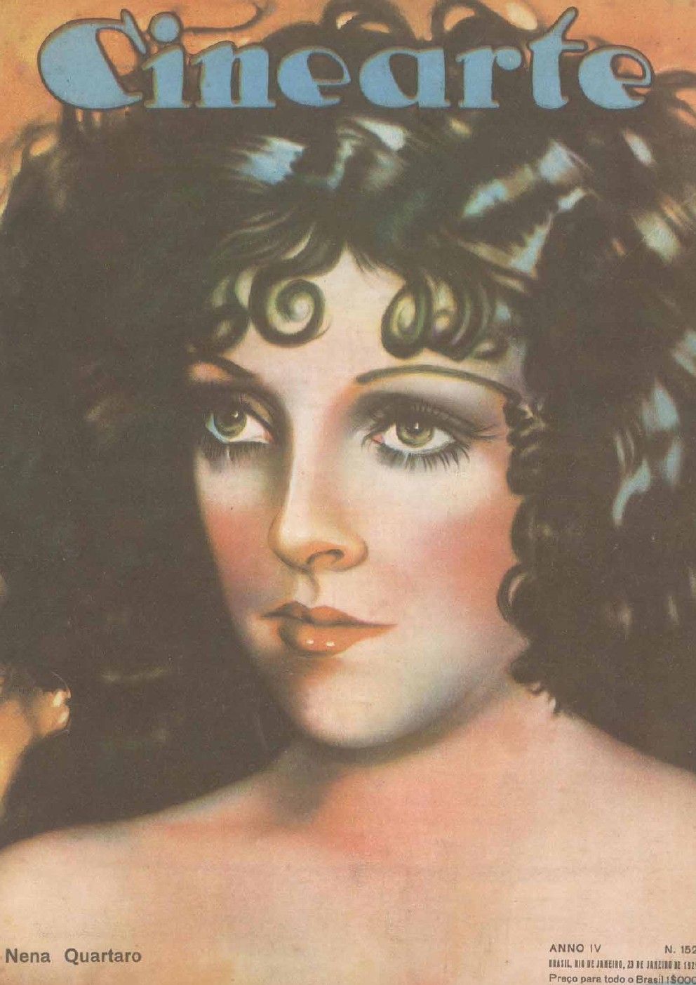 CINEARTE magazine side cover Issue 152 23 January 1929