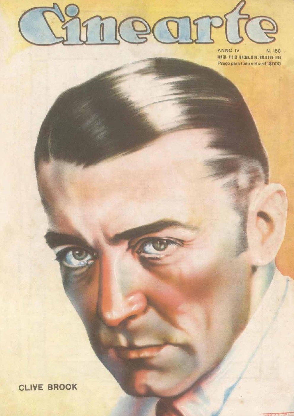CINEARTE magazine side cover Issue 153 30 January 1929