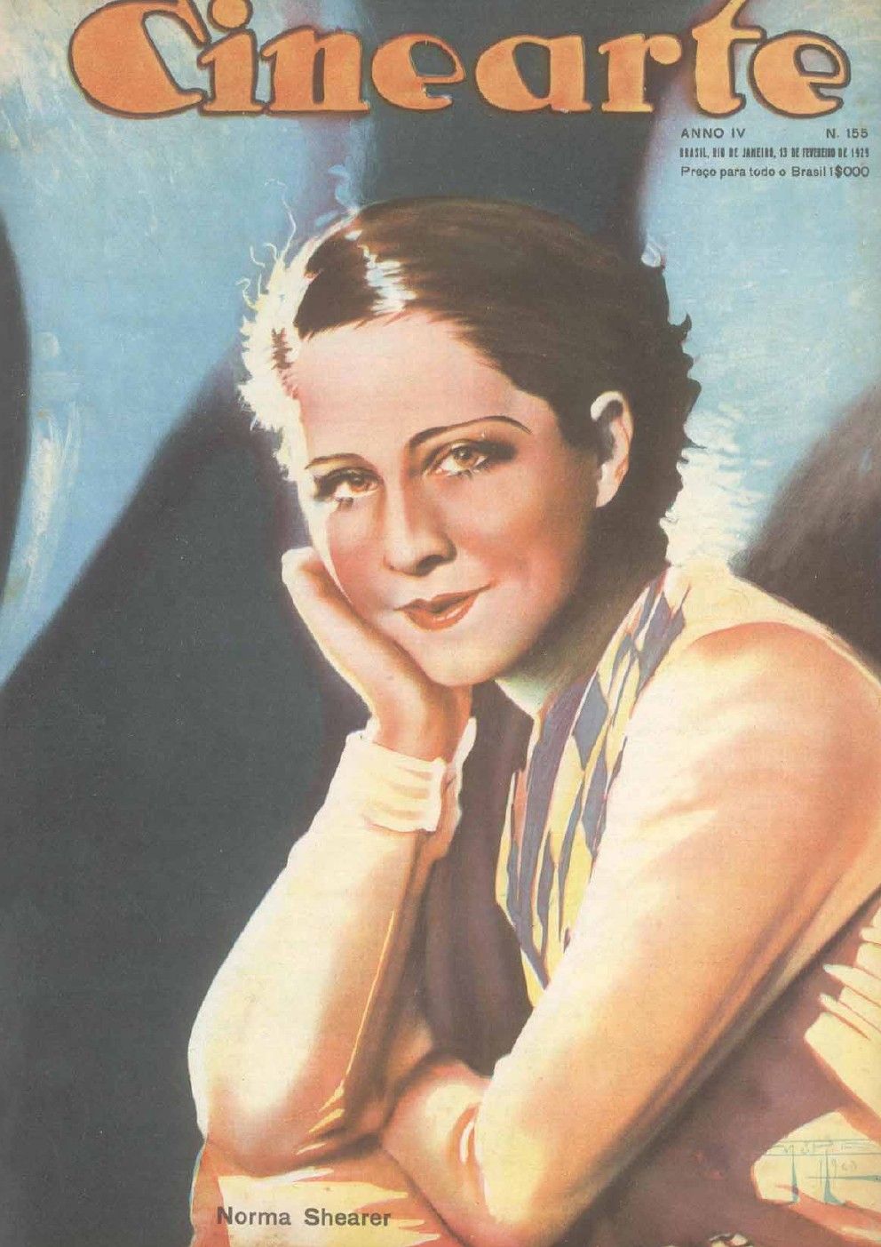 CINEARTE magazine side cover Issue 155 13 February 1929
