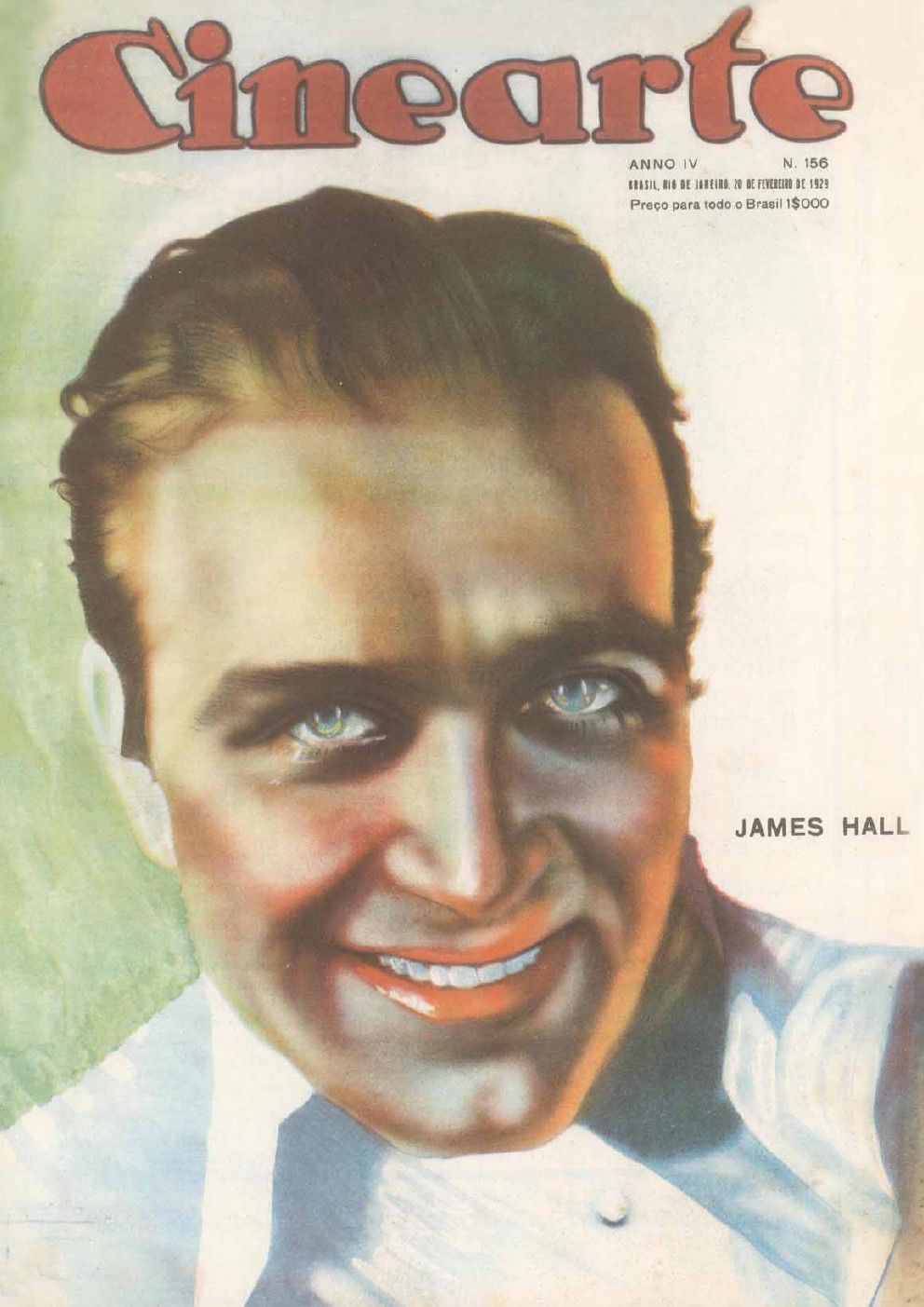 CINEARTE magazine side cover Issue 156 20 February 1929