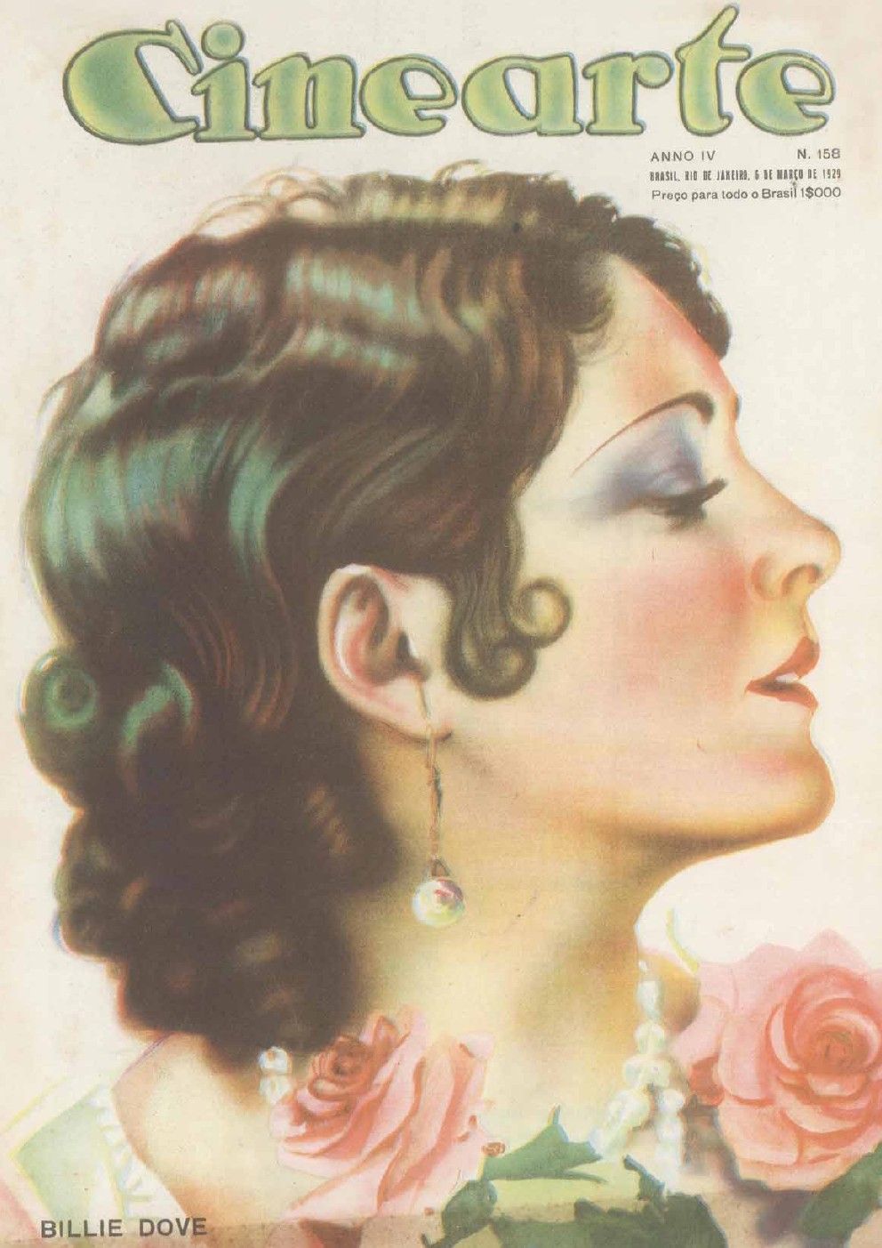CINEARTE magazine side cover Issue 158 6 March 1929