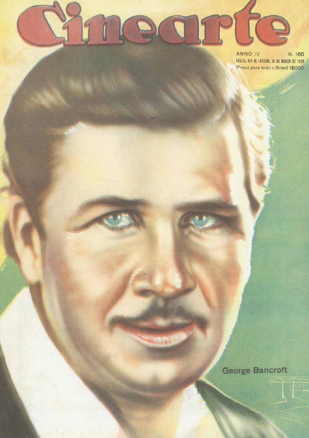 CINEARTE magazine side cover Issue 160 20 March 1929