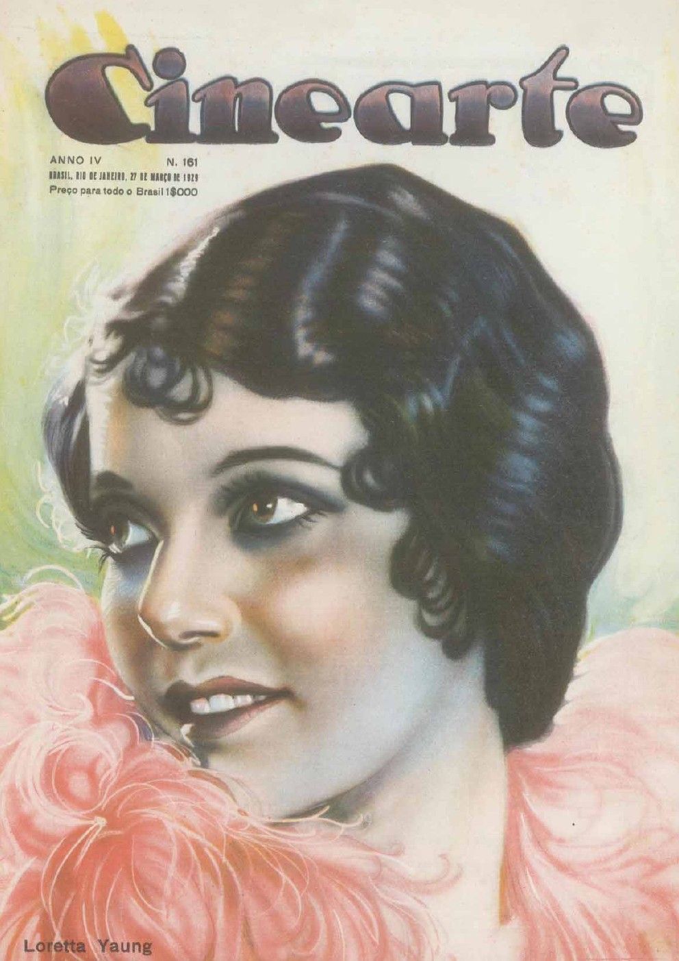 CINEARTE magazine side cover Issue 161 27 March 1929