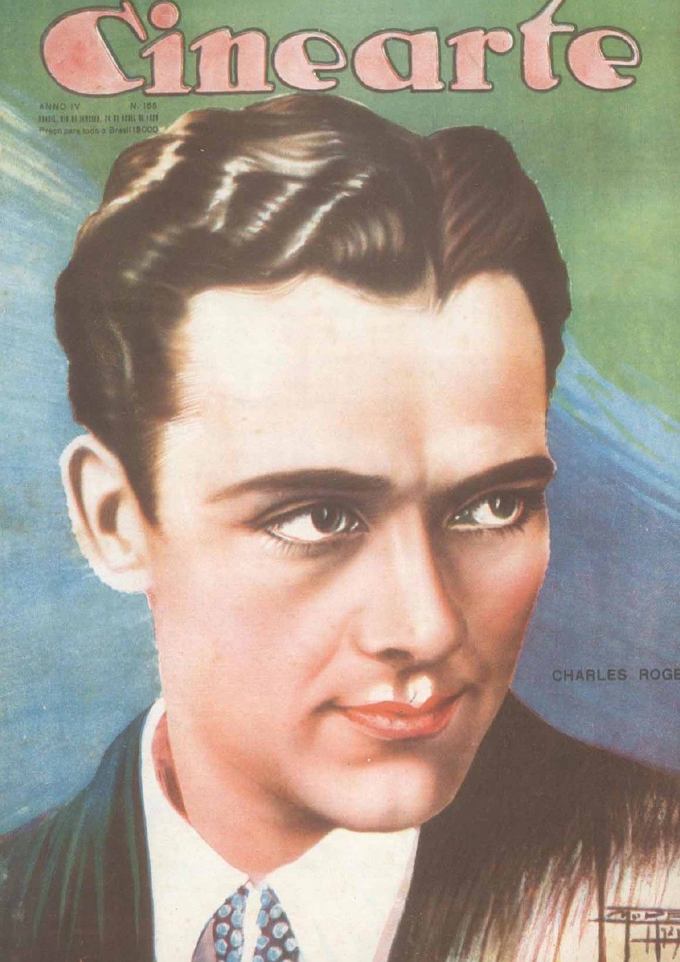 CINEARTE magazine side cover Issue 165 24 April 1929