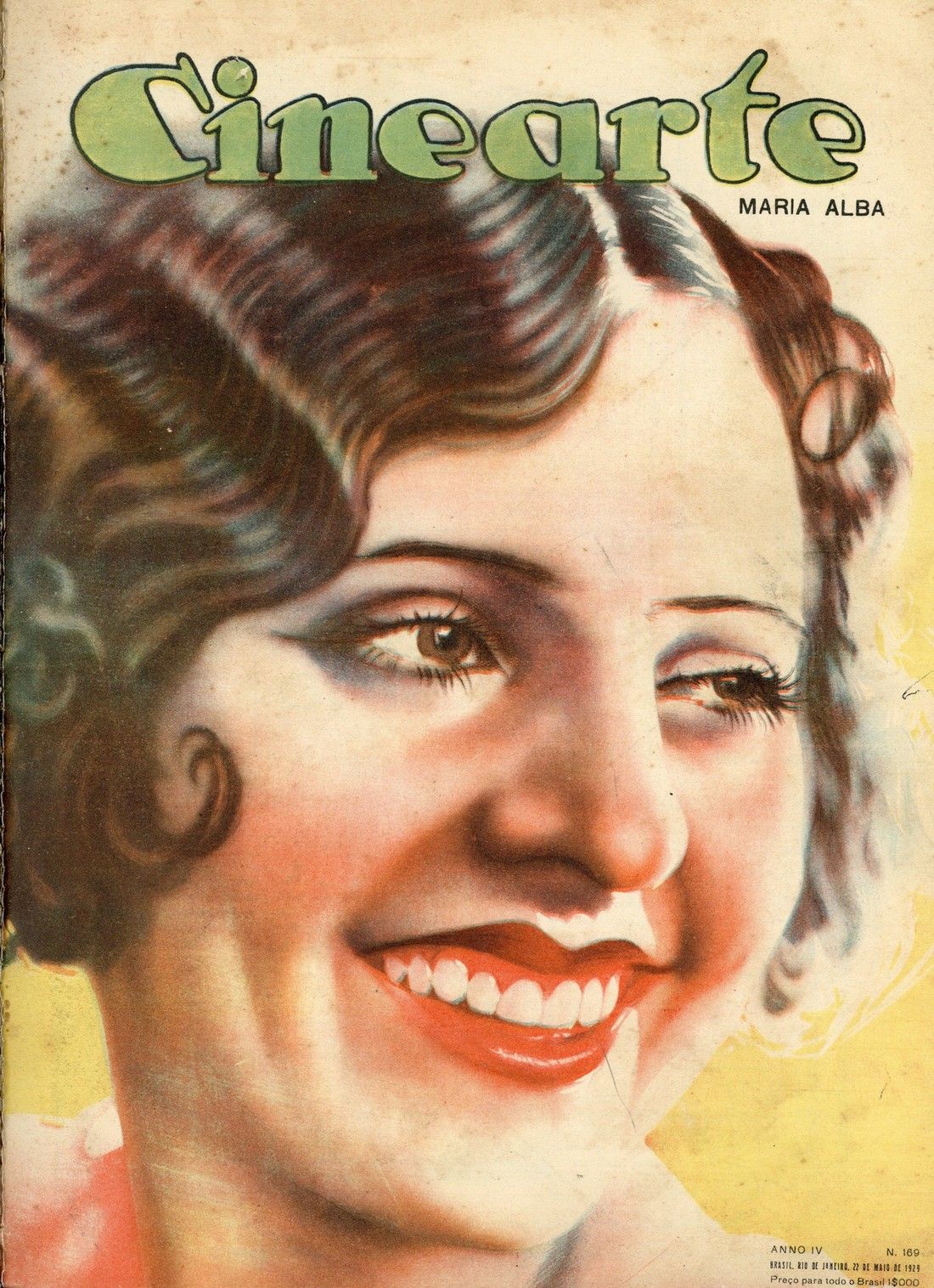 CINEARTE magazine side cover Issue 169 22 May 1929