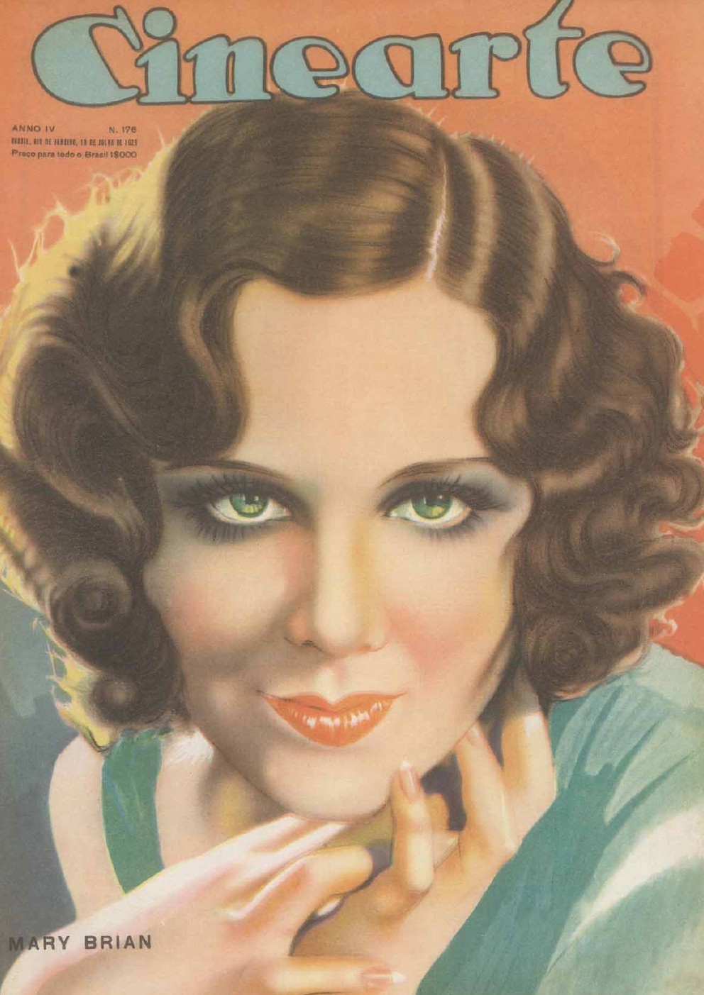 CINEARTE magazine side cover Issue 176 10 July 1929