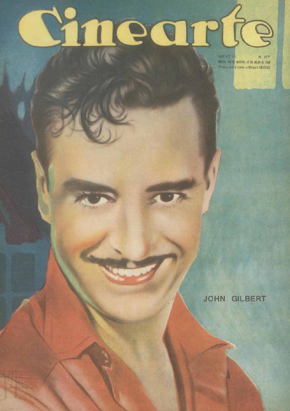 CINEARTE magazine side cover Issue 177 17 July 1929