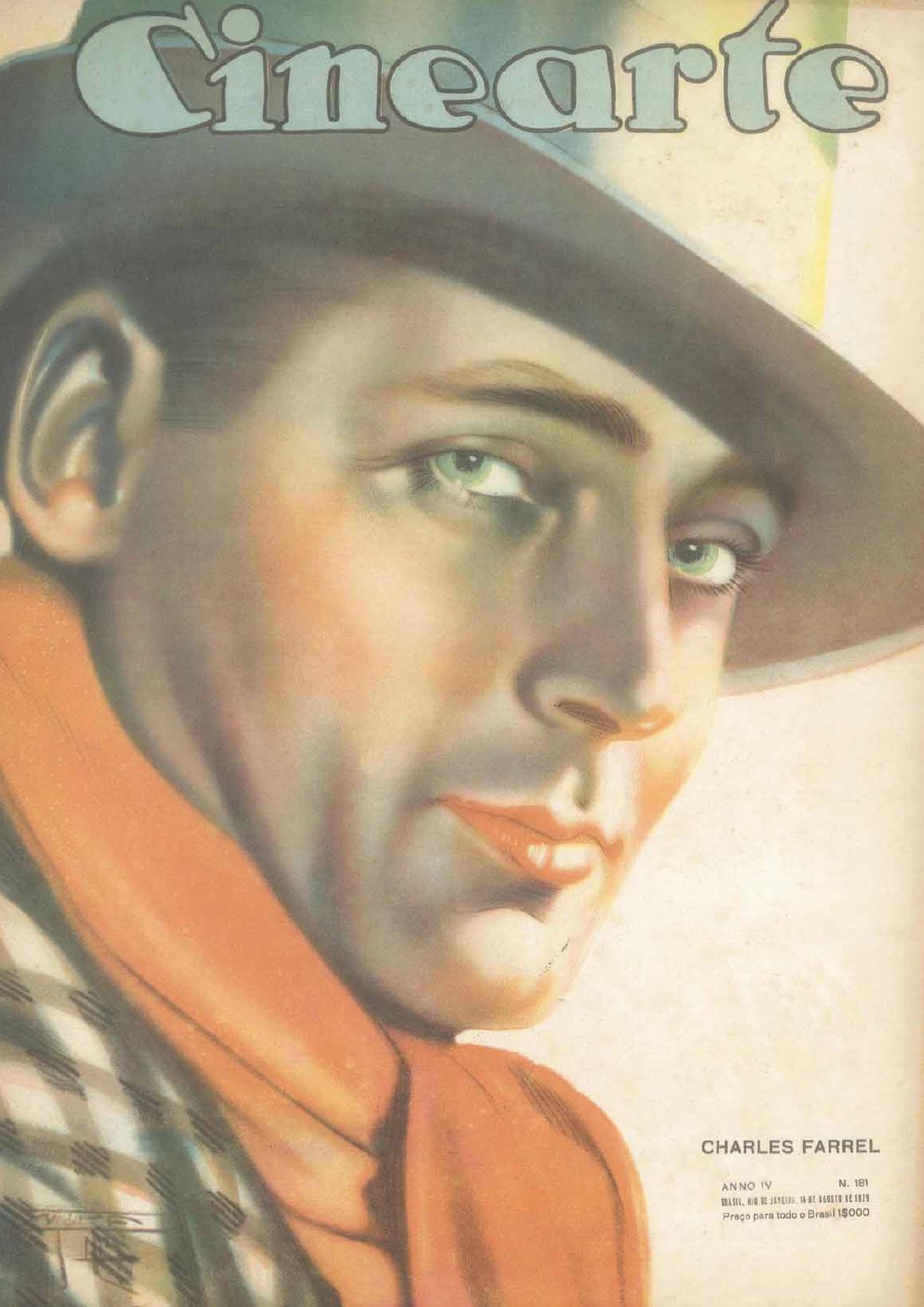 CINEARTE magazine side cover Issue 181 14 August 1929