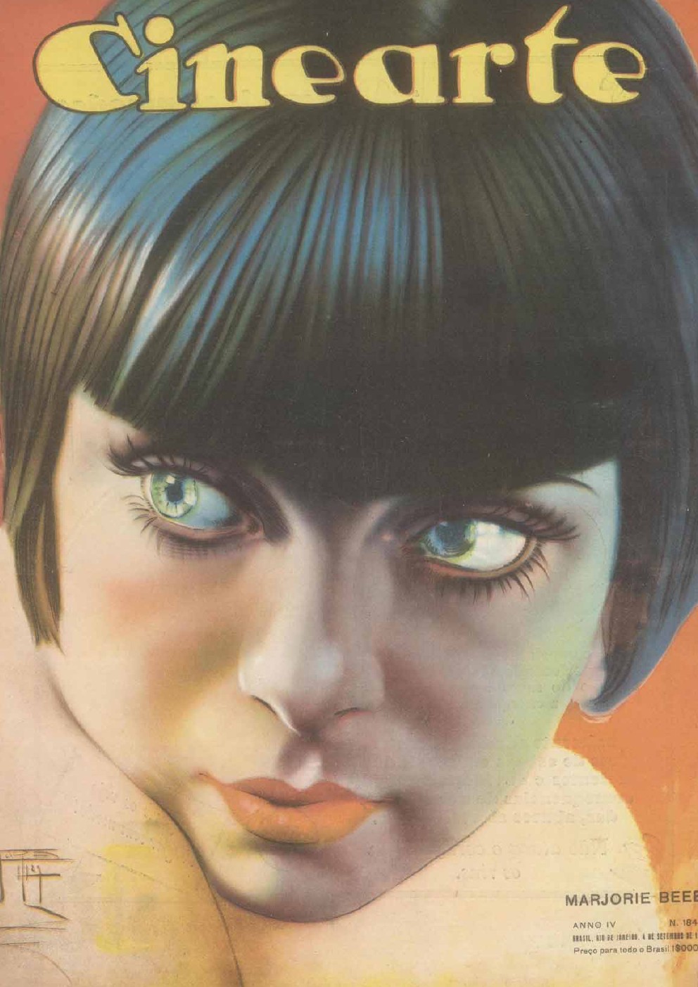 CINEARTE magazine side cover Issue 184 4 September 1929