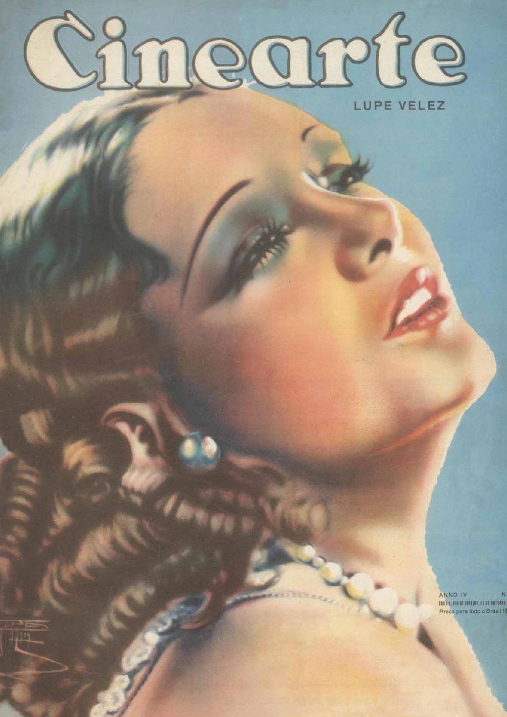 CINEARTE magazine side cover Issue 190 16 October 1929