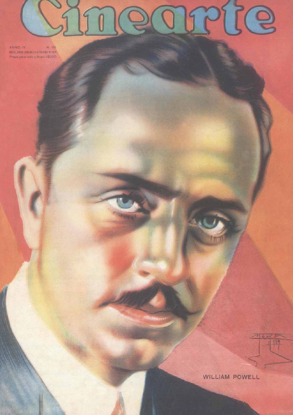 CINEARTE magazine side cover Issue 191 23 October 1929