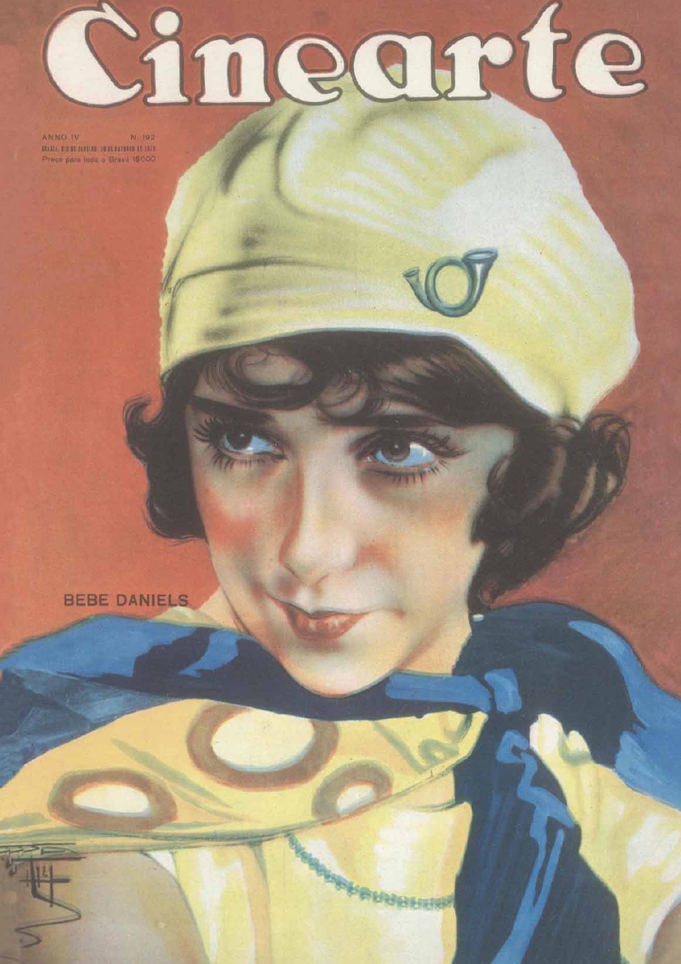 CINEARTE magazine side cover Issue 192 30 October 1929
