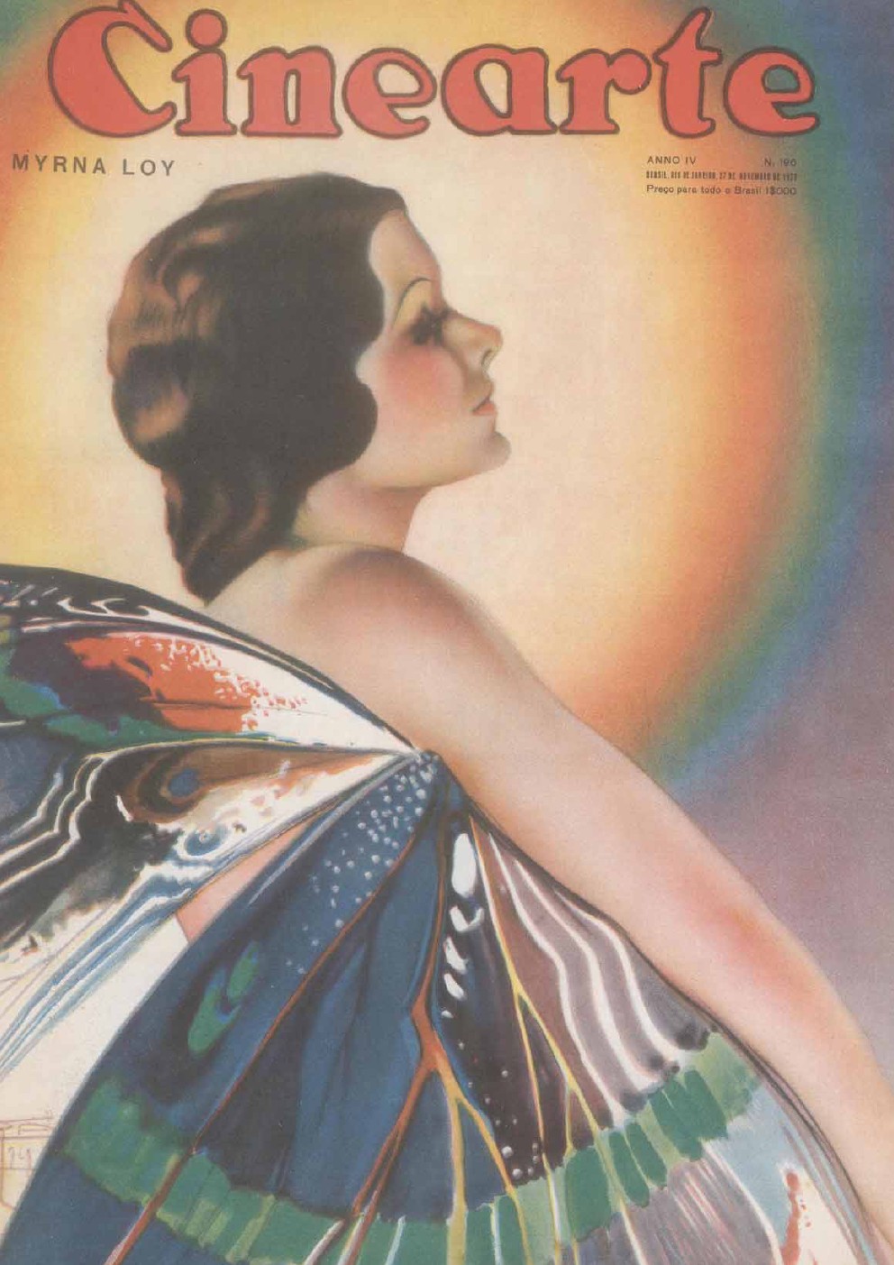 CINEARTE magazine side cover Issue 196 27 November 1929
