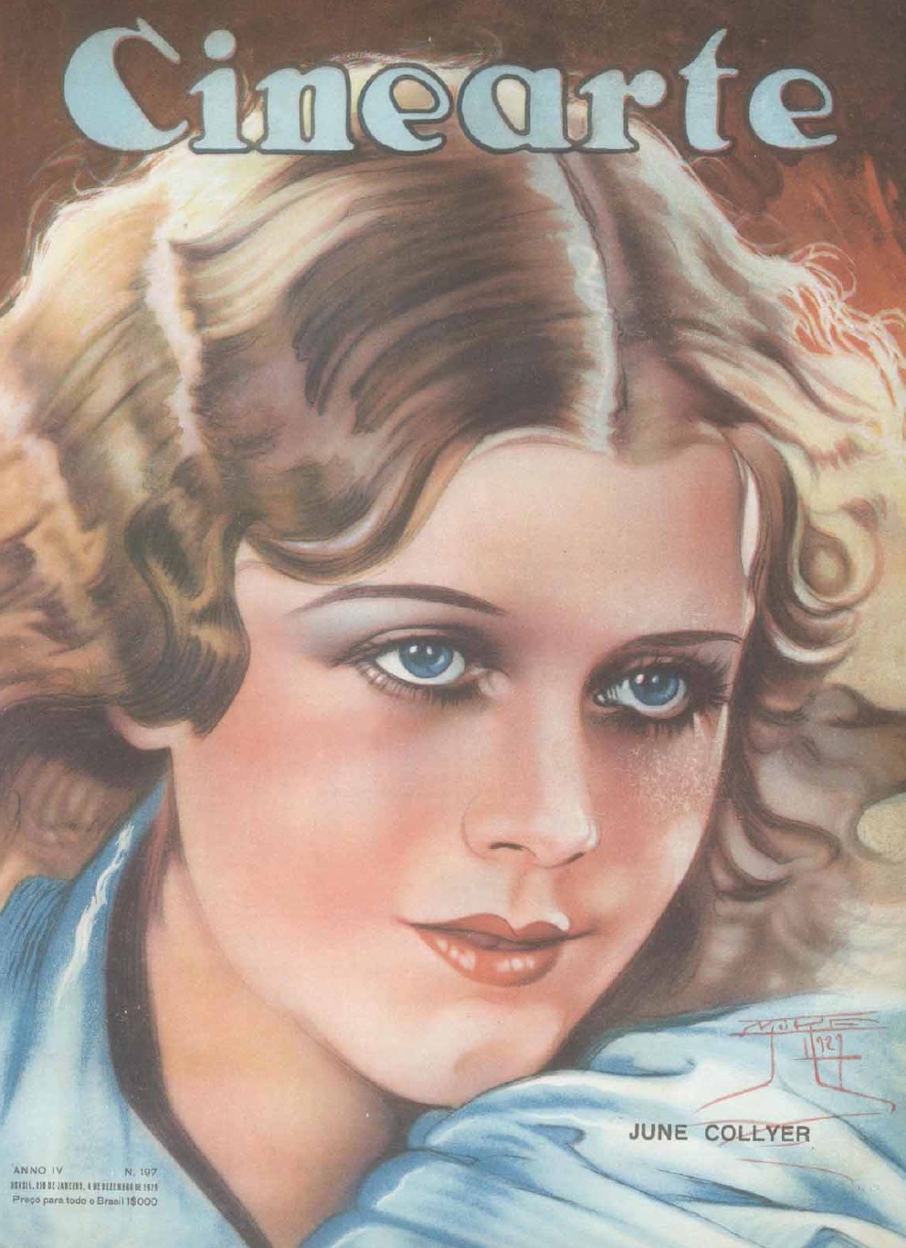 CINEARTE magazine side cover Issue 197 4 December 1929
